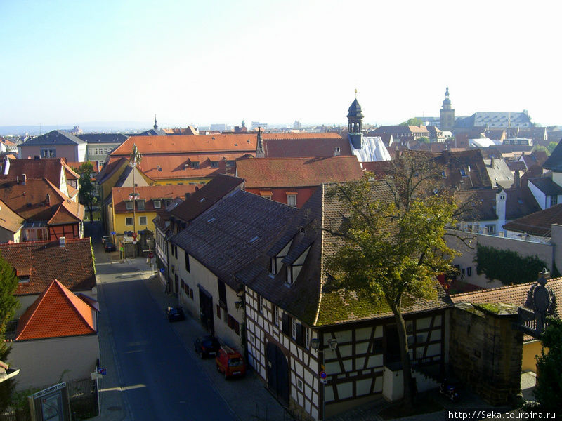 Виды Бамберга со смотровой площадки Бамберг, Германия