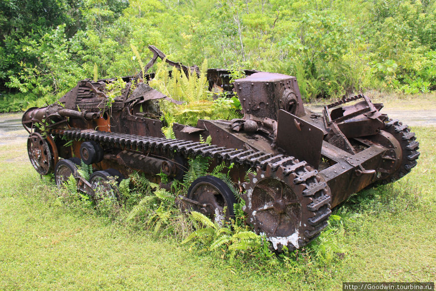 Японский лёгкий танк остался там, где был подбит американскими морскими пехотинцами Палау