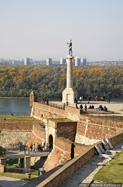 Крепость Калемегдан. Памятник Победителю Белград, Сербия