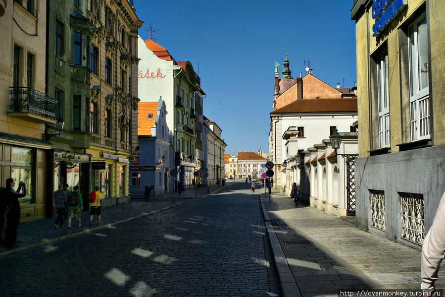 Улица Францисканска. Пльзень, Чехия