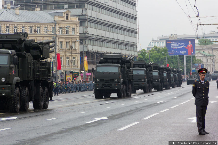 Парад военной техники в День Победы Москва, Россия