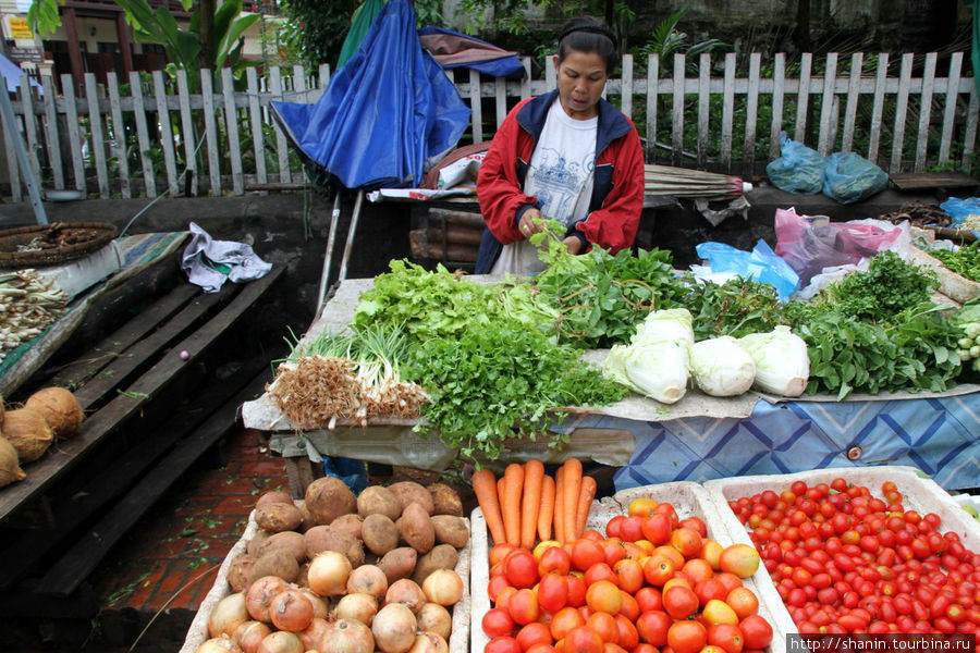 Продукты - сырые, вареные, жареные... Луанг-Прабанг, Лаос