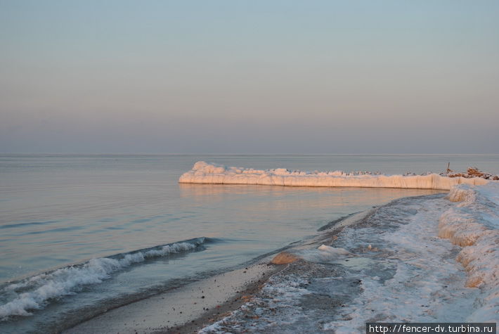 Холодное море Кранца на закате