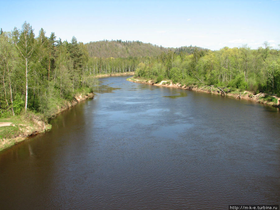 Река Гауя Сигулда, Латвия