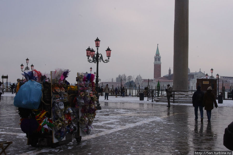 Снег в Венеции Венеция, Италия