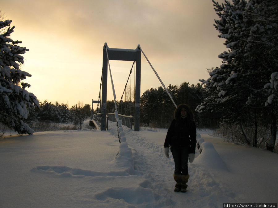 мост через реку Коваши Сосновый Бор, Россия