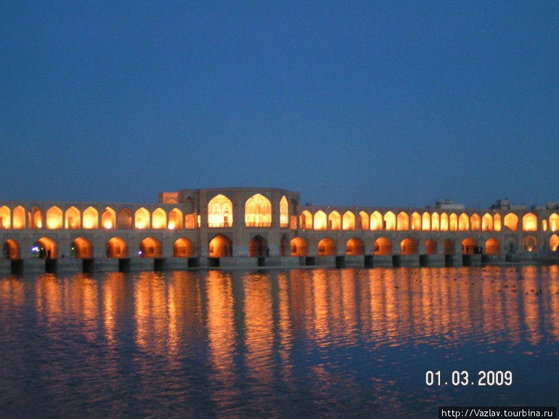 Панорама моста Исфахан, Иран