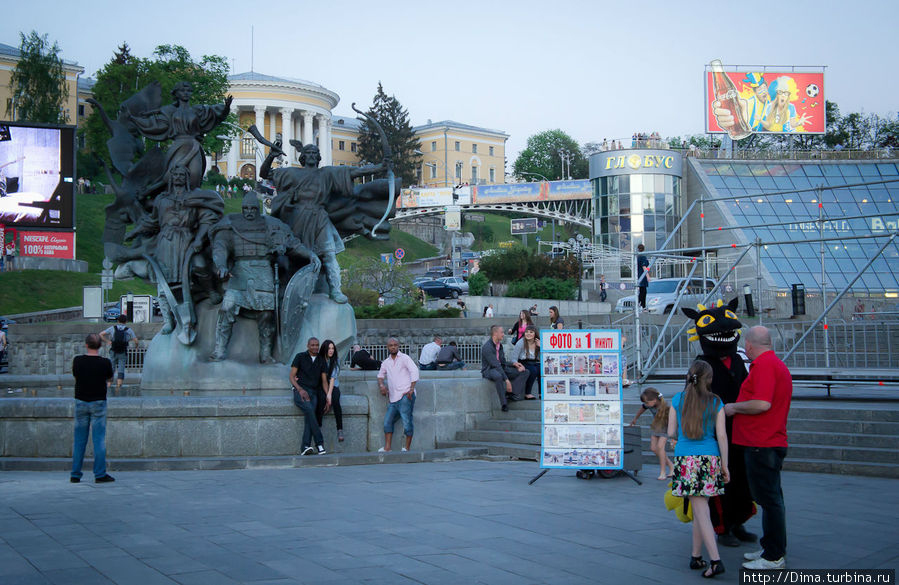 Первые впечатления от центра Киева. Прогулка по Крещатику Киев, Украина