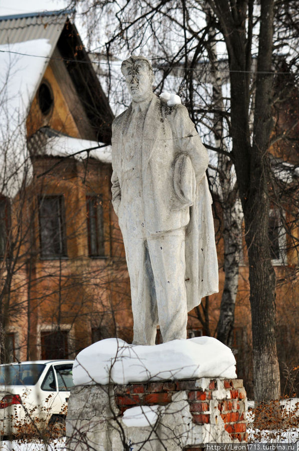 Липовый город зимой