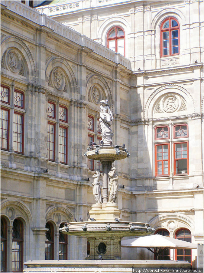 Фонтан у Венского оперного театра Вена, Австрия