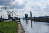 Петровский канал с видом на маяк
