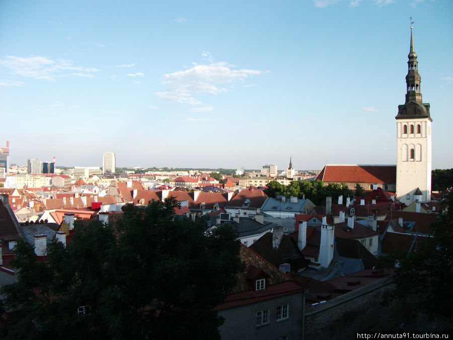 Вид на Старый город Таллин, Эстония
