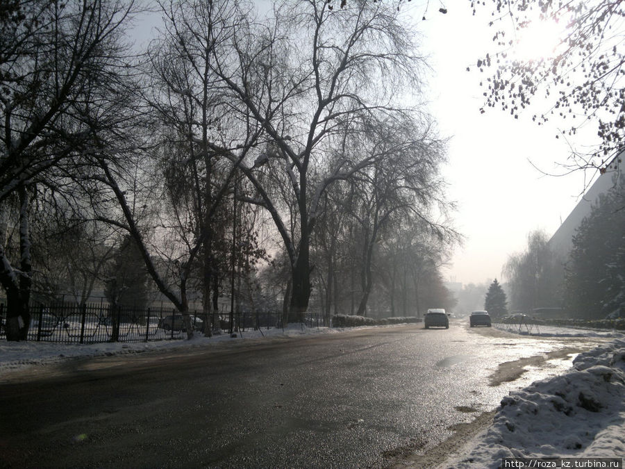 Под зимним солнцем Алматы, Казахстан