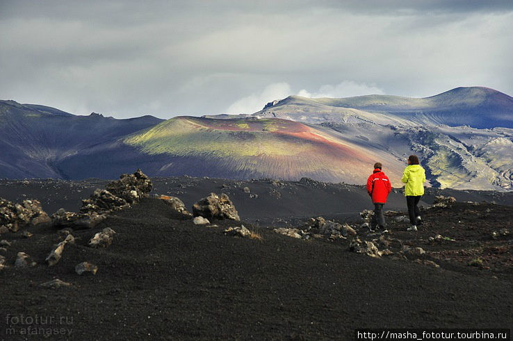 Вулкан Гекла, кратер вулкана Исландия