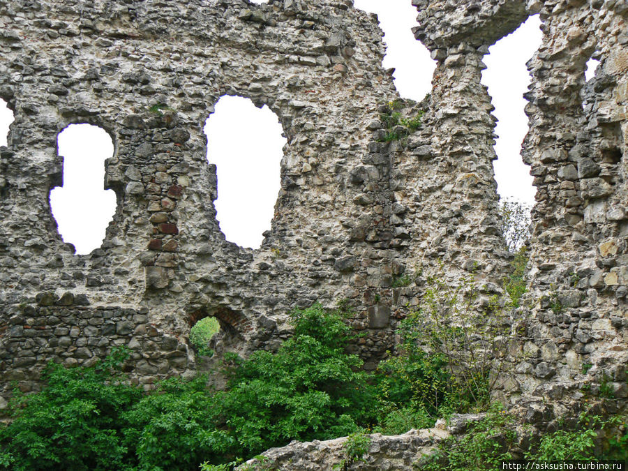 На руинах замка тамплиеров Середне, Украина