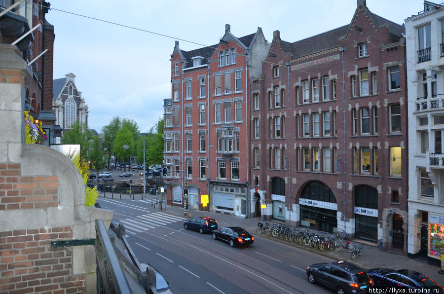 Вид с балкона Амстердам, Нидерланды