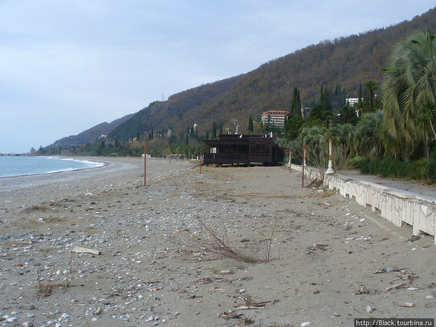 Пляжи Старой Гагры Гагра, Абхазия
