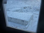 снег за окном в Лобуче