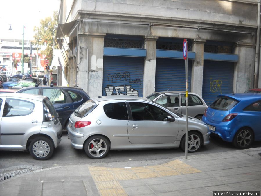 Проблемы с парковкой Пирей, Греция