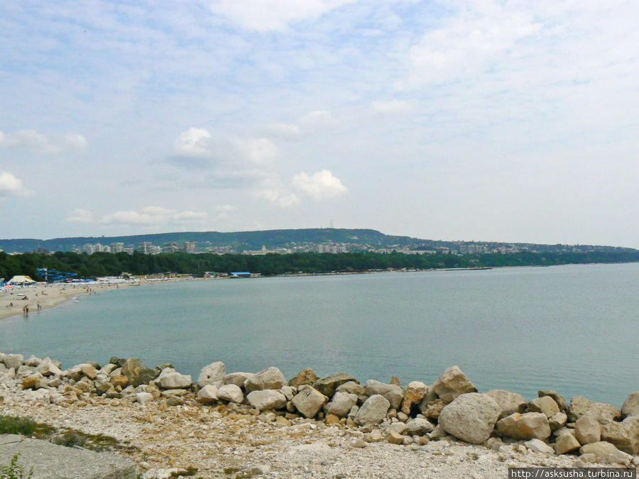 Вид на Варну с морского вокзала Варна, Болгария