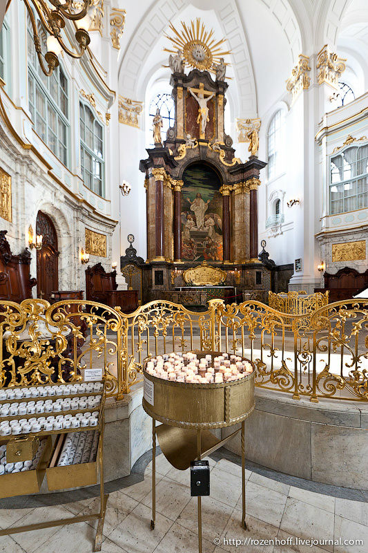 St. Michael - сверху и изнутри Гамбург, Германия