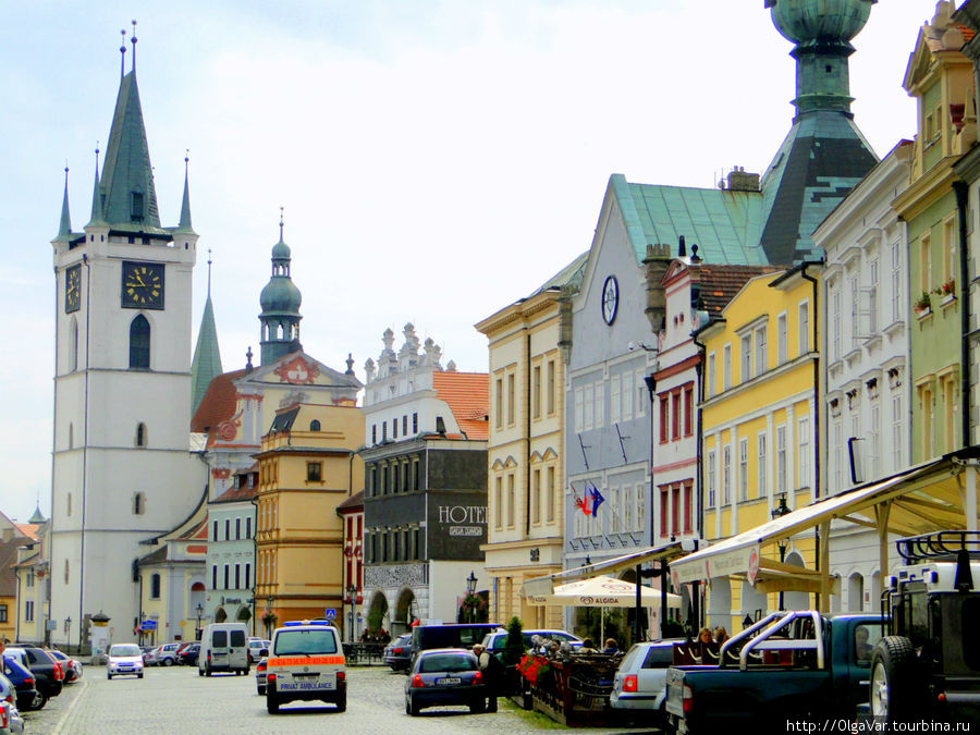На главной площади Литомержице, Чехия