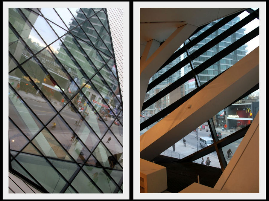 Когда разбирал фото, нашел эти два кадра одного и того же места. Один сделан с улицы, а другой изнутри. Торонто, Канада
