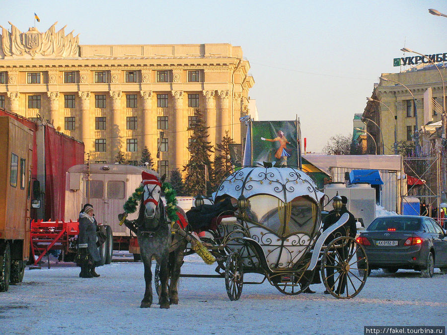 Два Новых года на одной площади Харьков, Украина