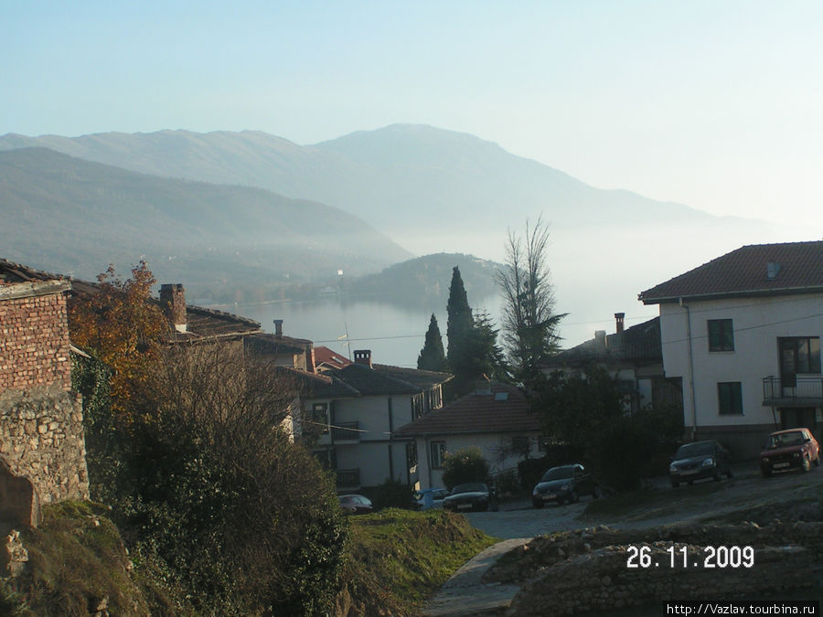 Вид с горы Охрид, Северная Македония
