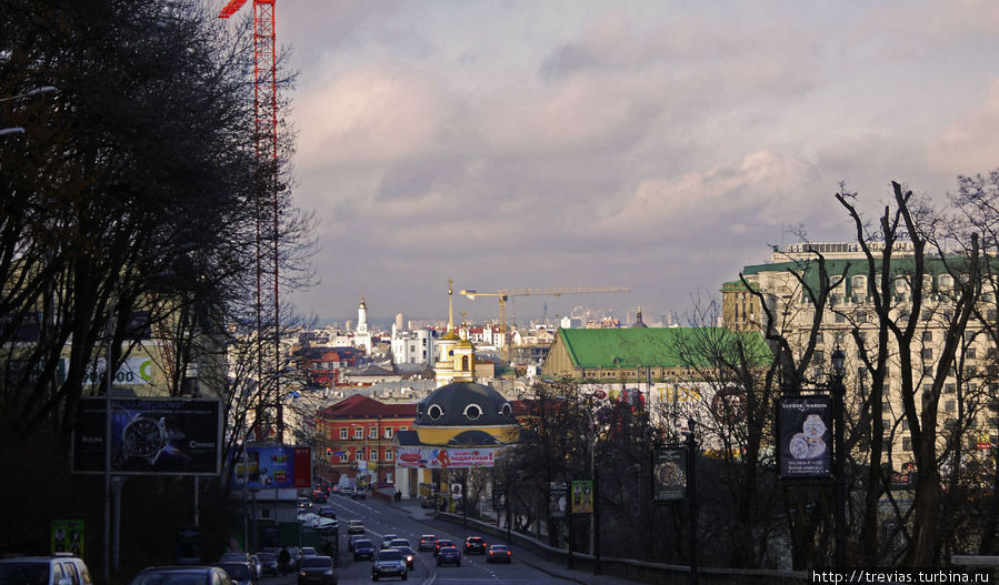 Вид на Подол Киев, Украина