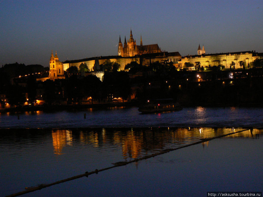 Ночной Пражский град Прага, Чехия