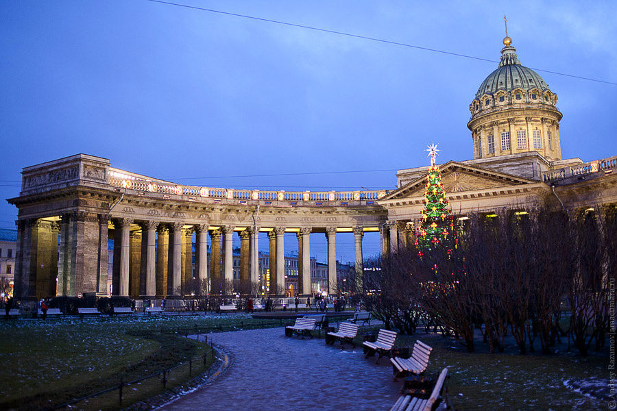 Нарядный Петербург зимой. Санкт-Петербург, Россия