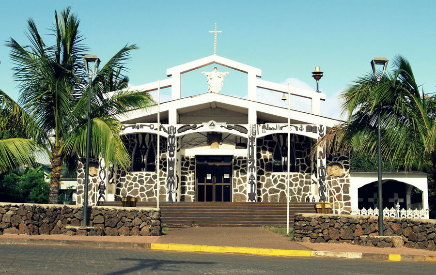 Церковь острова Ханга-Роа, остров Пасхи, Чили