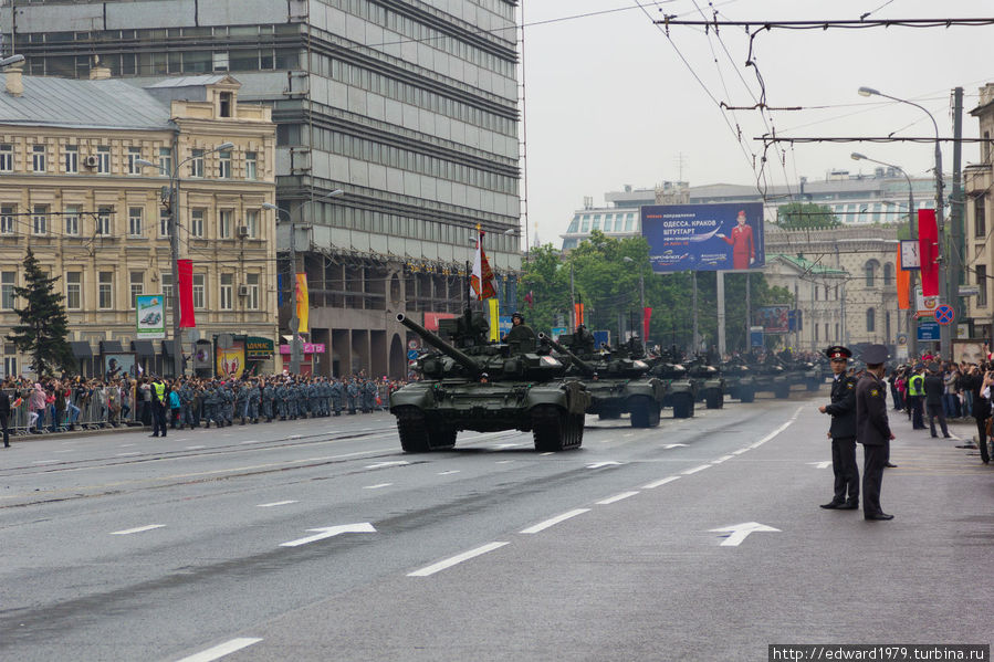 Парад военной техники в День Победы Москва, Россия