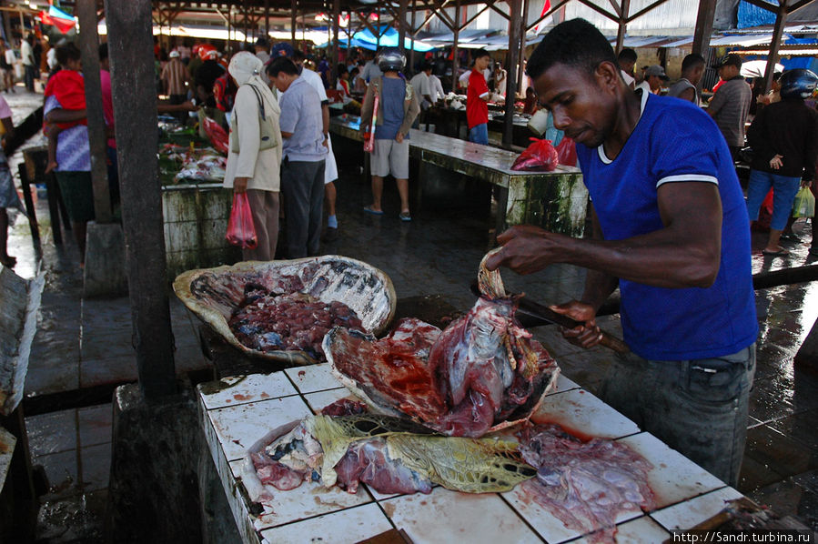 Остров Биак: рыбные рынки Остров Биак, Индонезия