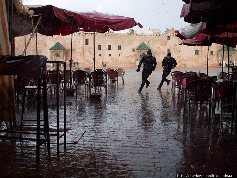Дождь в Мекнесе Марокко