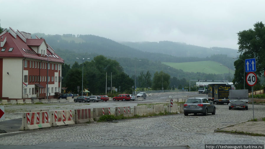 горы Судеты, граница формальная с Чехией. Кудова Здруй, Польша