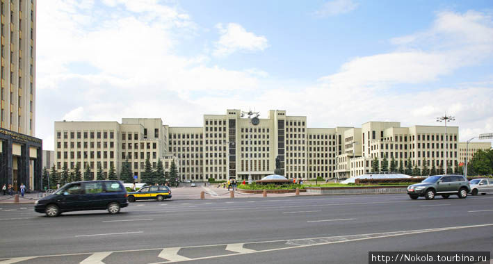 Площадь Независимости.  Дом правительства Минск, Беларусь