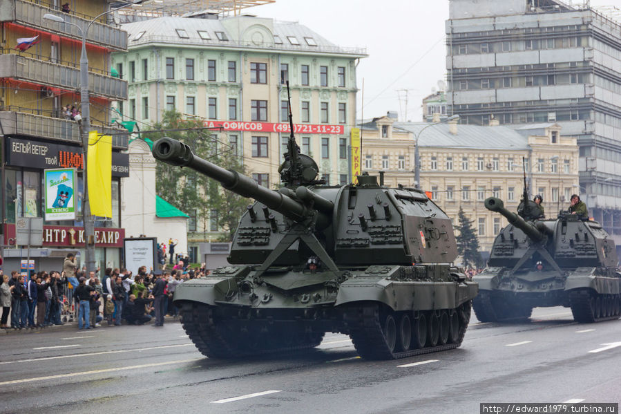 Парад военной техники в День Победы Москва, Россия