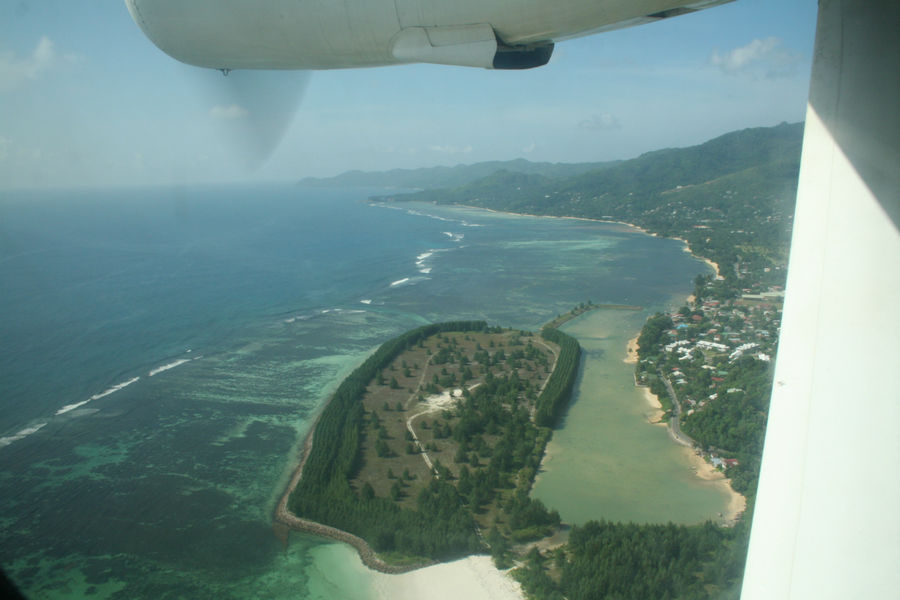 Вид на юг Маэ Остров Праслин, Сейшельские острова