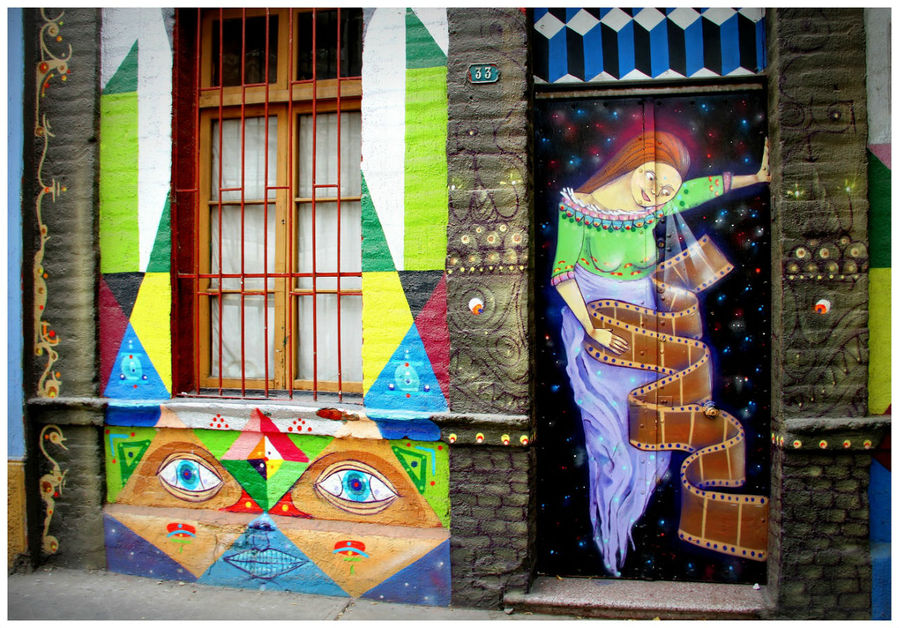 Квартал граффити в Сантьяго или искусство не для всех Сантьяго, Чили