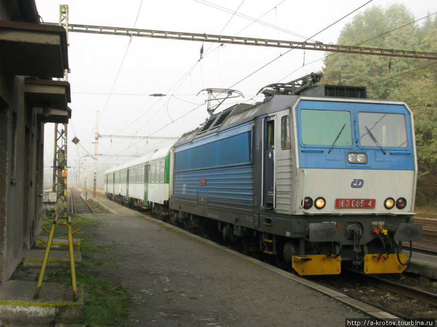 Средняя скорость поездов за 80 км/час, больше чем обычно в России или в Польше Чехия