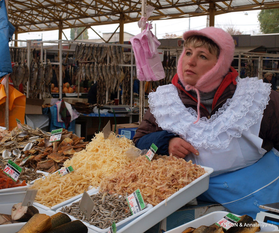 Сушеная рыбка и продукты из нее. Одесса, Украина
