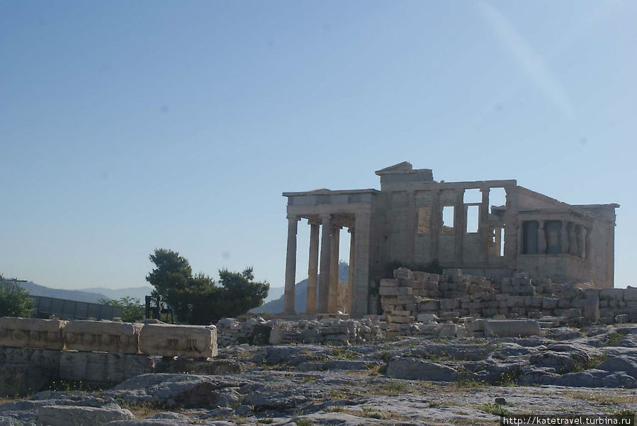 Акрополь. Эрехтейон Афины, Греция