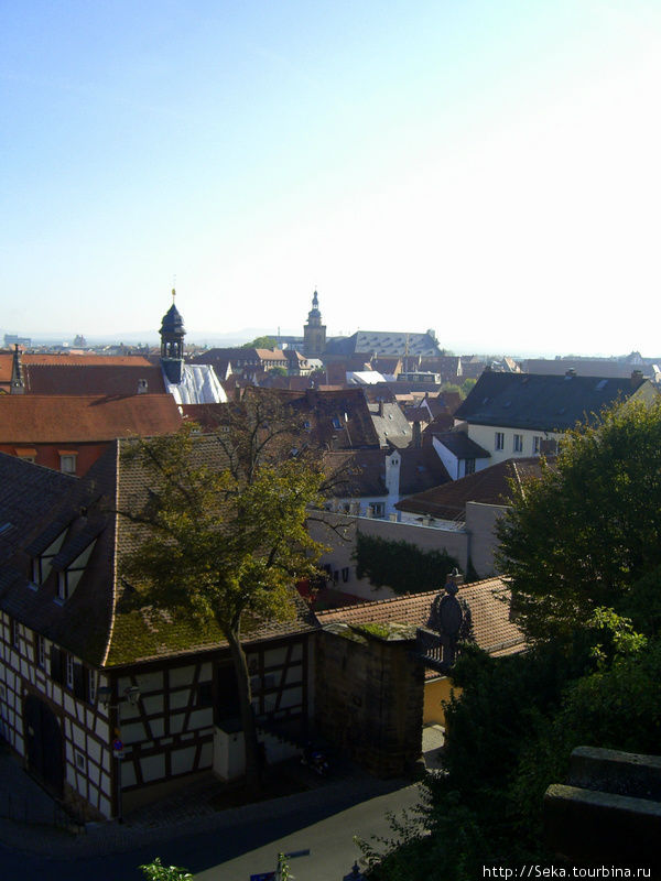 Виды Бамберга со смотровой площадки Бамберг, Германия