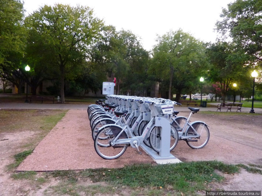 Стоянка велосипедов  — пункт проката Сан-Антонио, CША