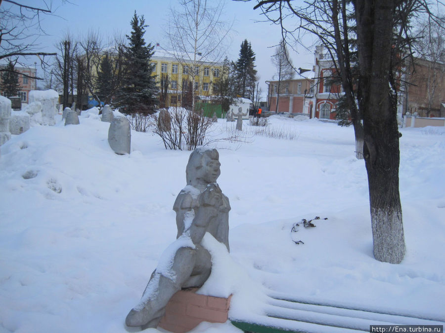 Заснеженные сны каменных скульптур Буй, Россия