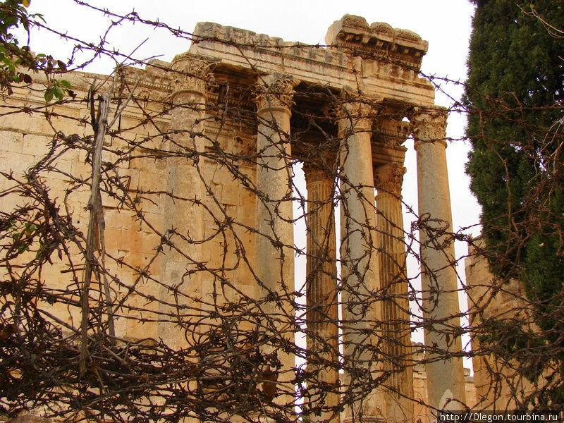 Храм за колючей проволокой Баальбек (древний город), Ливан