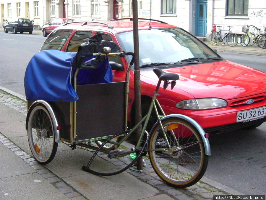 Копенгаген-Дания с велосипедного седла Дания