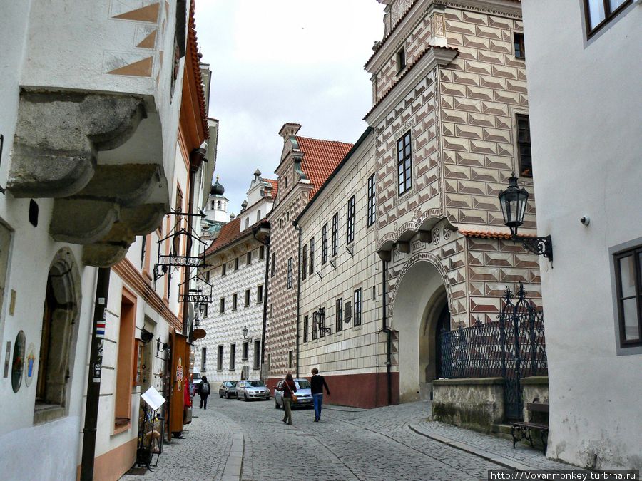 По улице Horni (Верхняя) Чешский Крумлов, Чехия